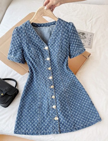 Rochie scurta SHEIN, albastru