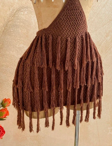Rochie de plaja SHEIN, maro