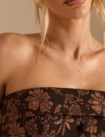 Top SHEIN, maro inchis