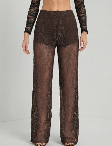 Pantaloni SHEIN, maro