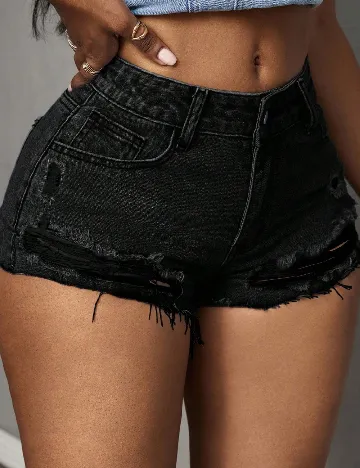 Pantaloni scurti SHEIN, negru