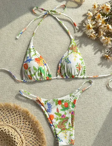Costum de baie SHEIN, mix culori