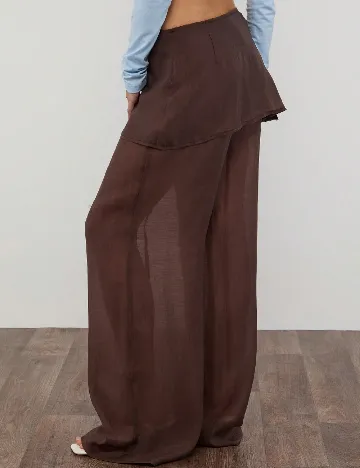 Pantaloni SHEIN, maro