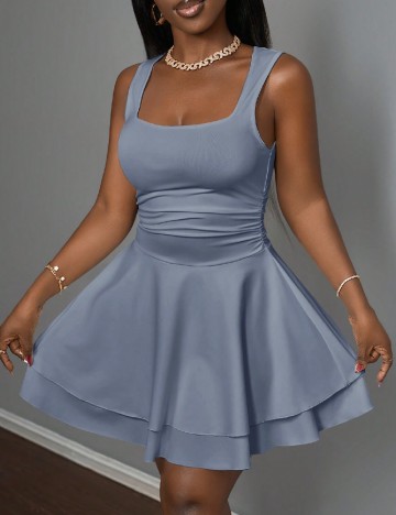 Rochie scurta SHEIN, albastru