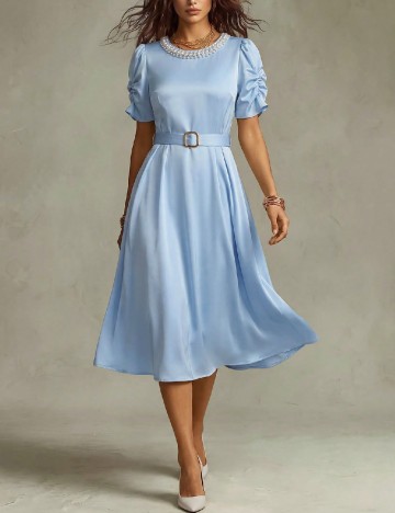 Rochie medie SHEIN, albastru