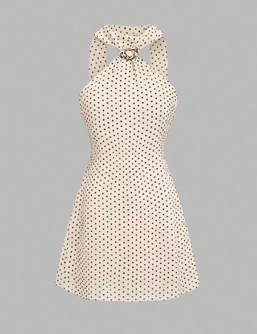 Rochie scurta SHEIN, crem
