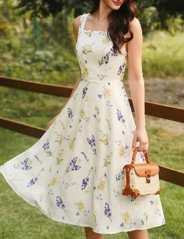 Rochie medie SHEIN, alb