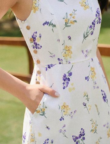 Rochie medie SHEIN, alb