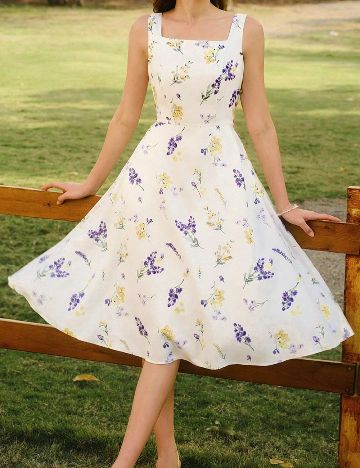 Rochie medie SHEIN, alb