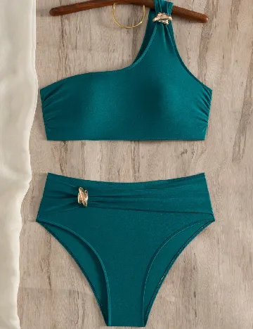 Costum de baie SHEIN, turcoaz