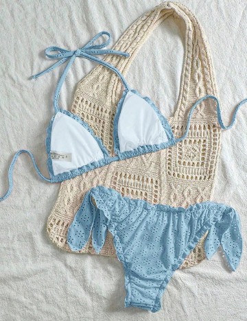 Costum de baie SHEIN, albastru