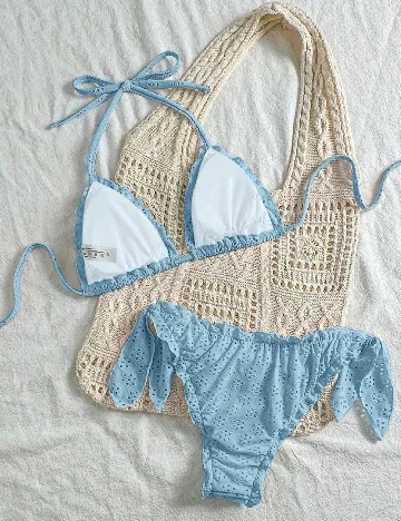 Costum de baie SHEIN, albastru