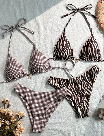 Set costume de baie 2 bucati SHEIN, mix culori