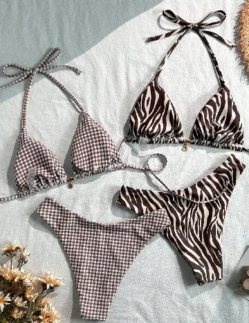 Set costume de baie 2 bucati SHEIN, mix culori