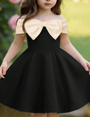 Rochie Shein Kids, negru/crem