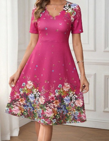 Rochie medie SHEIN, roz