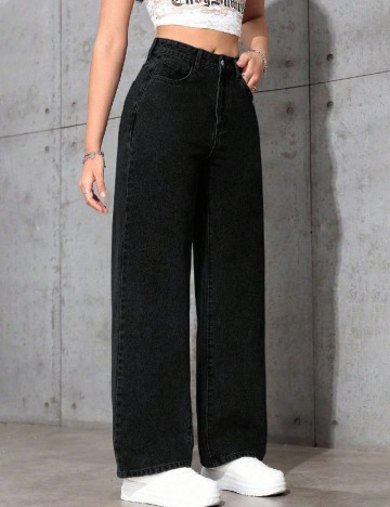 Blugi SHEIN CURVE, negru