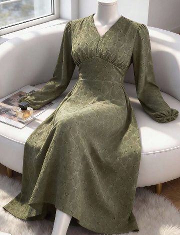 Rochie lunga SHEIN, verde