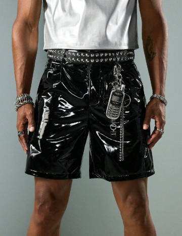 Pantaloni scurti Romwe, negru