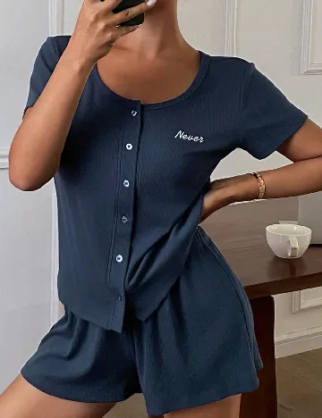 Pijama SHEIN, bleumarin