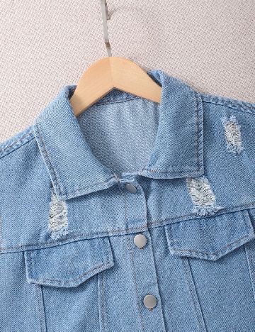 Compleu Shein Kids, negru/albastru