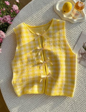 Top SHEIN, galben