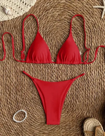 Costum de baie SHEIN, rosu