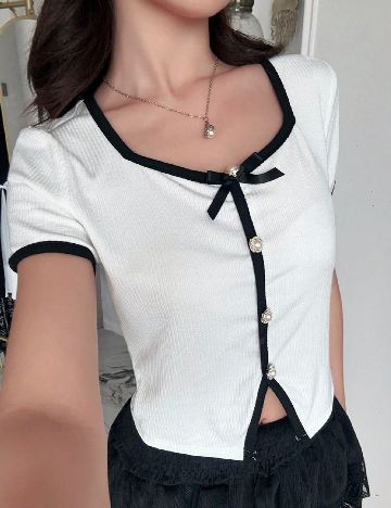 Bluza Shein Kids, alb