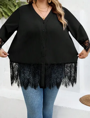 Bluza SHEIN CURVE, negru