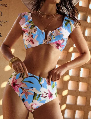 Costum de baie MOTF, mix culori