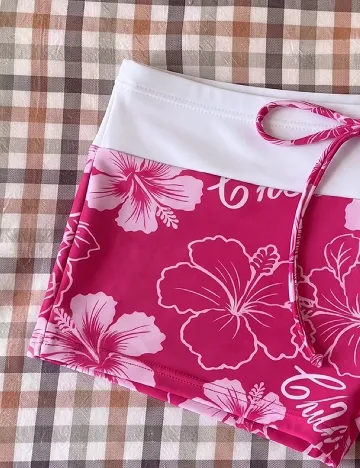 Pantaloni scurti de baie SHEIN, roz