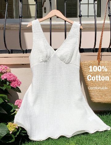 Rochie scurta SHEIN, alb