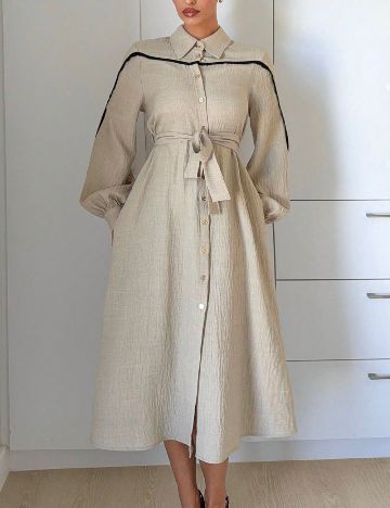 Rochie lunga SHEIN, bej