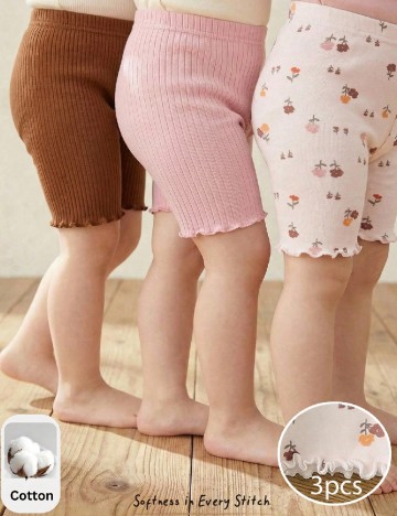Set pantaloni 3 bucati Shein Kids, mix culori