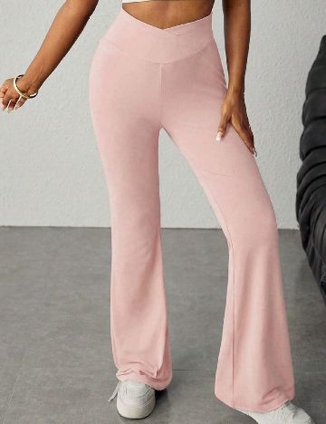 Pantaloni Shein Kids, roz deschis