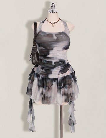 Salopeta SHEIN CURVE, mix culori