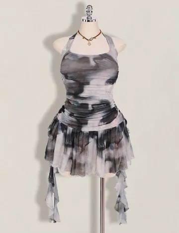 Salopeta SHEIN CURVE, mix culori