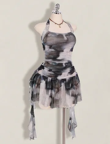 Salopeta SHEIN CURVE, mix culori