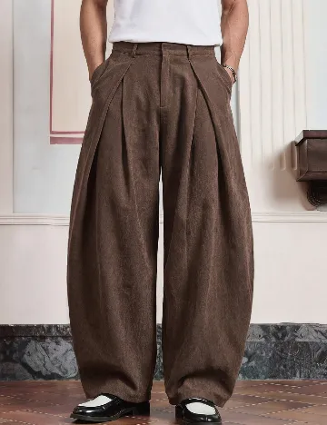 Pantaloni SHEIN, maro