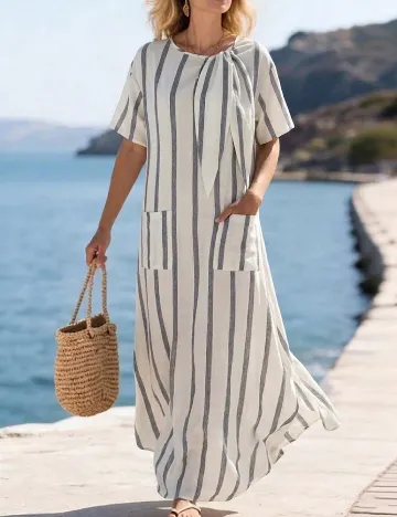 Rochie lunga SHEIN, ecru