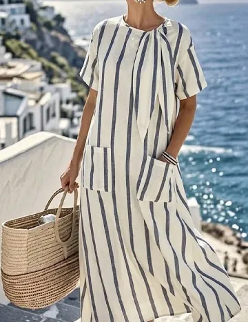 Rochie lunga SHEIN, ecru