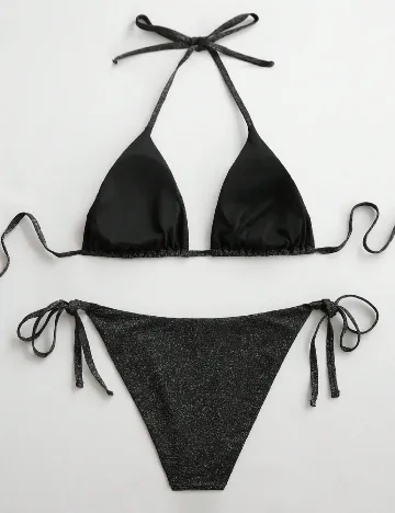 Costum de baie SHEIN CURVE, negru