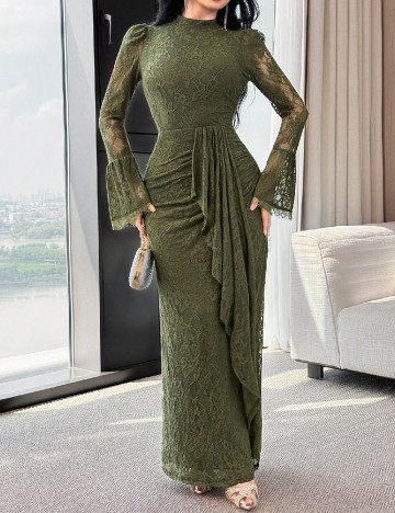 Rochie lunga SHEIN, verde