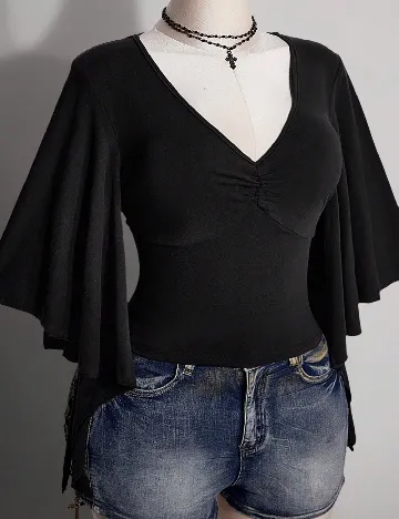 Bluza SHEIN CURVE, negru