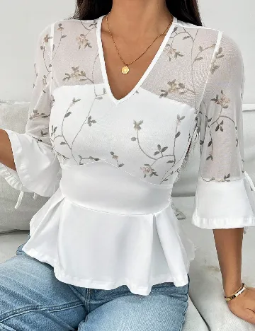 Bluza SHEIN, alb