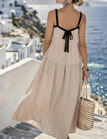 Rochie lunga SHEIN, crem