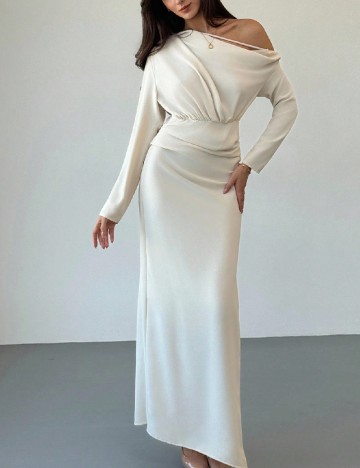 Rochie lunga SHEIN, ecru