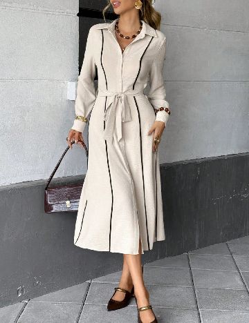 Rochie medie SHEIN, crem