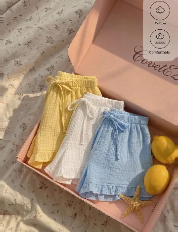 Set Pantaloni scurti 3 perechi SHEIN, mix culori