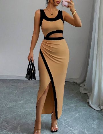 Rochie lunga SHEIN, maro